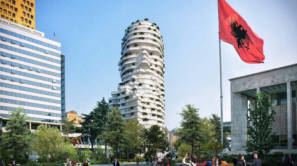 Skanderbeg Building, projekti i kulles unike ne Tirane